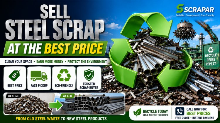Steel Scrap Recycling: Sell Steel Scrap at the Best Price | Scrapar